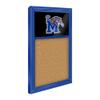 The Fan-Brand NCAA Memphis Tigers - Tiger M - Blue Frame/Black - Cork Note Board - Sports Team Bar Sign Dcor: Home, Dorm, Garage, Office, Fan Cave view 2