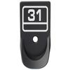NDZ Performance Magazine Base Plate Finger Extension for Glock Gen 1-5 9MM .40 .357 SIG Laser Engraved Anodized Aluminum in Black - G Square Model 31 view 1