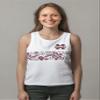 Wes and Willy Mens Tank Top (Mississippi State Bulldogs, S) White view 2