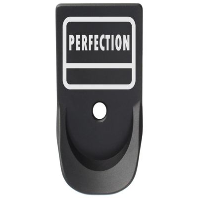 NDZ Performance Magazine Base Plate Finger Extension for Glock Gen 1-5 9MM .40 .357 SIG Laser Engraved Anodized Aluminum in Black - G Square Perfection