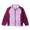 Columbia Youth Girls Benton Springs Fleece, Marionberry/Gumdrop, Large view 1