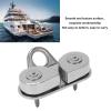 Acouto Cam Cleat for 5-15mm Rope 316 Stainless Steel Boat Kayak Anchor Rope Cleat Proof Fairlead Leading Ring, Base Size: 85x38mm/3.34x1.49in, Hole Diameter: 16mm/0.62in view 2