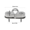 Acouto Cam Cleat for 5-15mm Rope 316 Stainless Steel Boat Kayak Anchor Rope Cleat Proof Fairlead Leading Ring, Base Size: 85x38mm/3.34x1.49in, Hole Diameter: 16mm/0.62in view 4