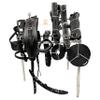 AMAZING HORSE STUFF Nylon Driving Harness for Horse Cart, Heart Shaped Studd & Sparkling Stones on Browband (Full, Cob, Pony, Shetland, Mini, Black) (Full) view 1