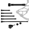 ZSHJGJR Archery Bow Stabilizer Balance Bar Rod 6/8/10/12/24 Inch 3K Carbon Fiber Bow Stabilizer Extension Damping Shock Absorber for Recurve Compound Bow (12 Inch) view 1