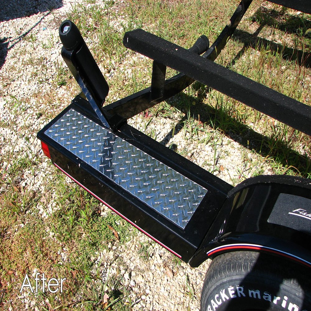 Boat Trailer Diamond Plate Fender Cover