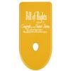 NDZ Performance Magazine Base Plate Finger Extension for Glock Gen 1-5 9MM .40 .357 SIG Laser Engraved Anodized Aluminum in Gold - Bill of Rights Script Text view 1
