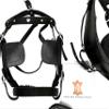 AMAZING HORSE STUFF Nylon Driving Harness for Horse Cart, Heart Shaped Studd & Sparkling Stones on Browband (Full, Cob, Pony, Shetland, Mini, Black) (Mini) view 4