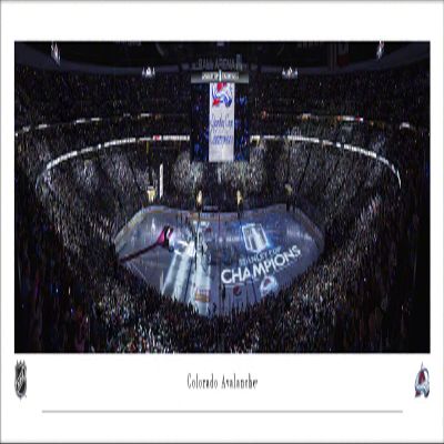 Colorado Avalanche Banner Raising - Unframed 40 x 13.5 NHL Poster by Blakeway Panoramas