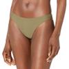 HUGO Womens Hit Logo Brazillian Style Bikini Bottoms, Burnt Olive, Medium US view 1