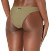HUGO Womens Hit Logo Brazillian Style Bikini Bottoms, Burnt Olive, Medium US view 2