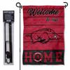 Razorbacks Welcome to our Home Garden Flag with Stand Holder view 1