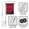 Razorbacks Welcome to our Home Garden Flag with Stand Holder view 3