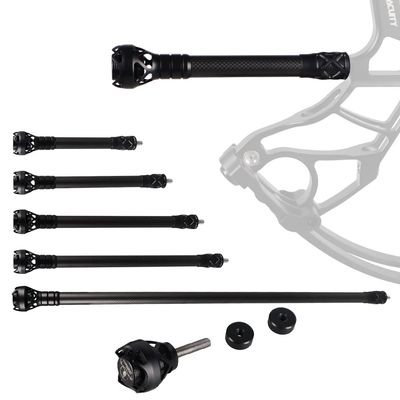 ZSHJGJR Archery Bow Stabilizer Balance Bar Rod 6/8/10/12/24 Inch 3K Carbon Fiber Bow Stabilizer Extension Damping Shock Absorber for Recurve Compound Bow (24 Inch)