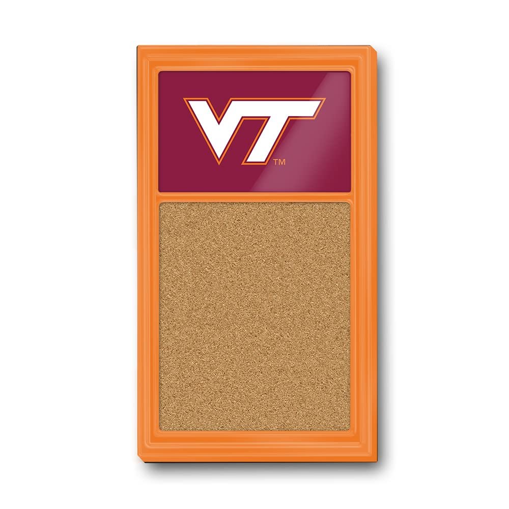 The Fan-Brand NCAA Virginia Tech Hokies - Cork Note Board - Sports Team Bar Sign Dcor: Home, Dorm, Garage, Office, Fan Cave