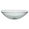 Ambassador Marine - Rectangle Vessel- Smooth Clear Glass,1-3/4" Drain, 16-1/2 x 16-1/2 Inch Outside Dimension x 5-1/2 Inches Deep - V41-1533-CL-W view 1