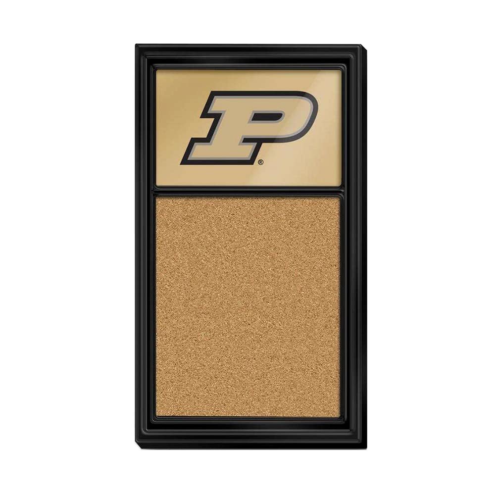 The Fan-Brand NCAA Purdue Boilermakers - Black - Cork Note Board - Sports Team Bar Sign Dcor: Home, Dorm, Garage, Office, Fan Cave