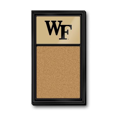 The Fan-Brand NCAA Wake Forest Demon Deacons - Gold - Cork Note Board - Sports Team Bar Sign Dcor: Home, Dorm, Garage, Office, Fan Cave