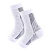 Bluelans Plantar Fasciitis Relief Socks (1 Pair) for Women & Men, Best Compression Sleeves for All Day Wear with Foot/Arch Pain Relief White Black L/XL view 2