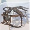 AMAZING HORSE STUFF Nylon Driving Harness for Horse Cart, Heart Shaped Studd & Sparkling Stones on Browband Full, Cob, Pony, Shetland, Mini Brown (Shetland) view 2