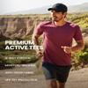 INTO THE AM Athletic Workout Shirts for Men Fitted Gym Sports Running Fitness Dry Fit Plain Tees (Navy, 3X-Large) view 4