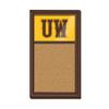 The Fan-Brand NCAA Wyoming Cowboys - UW - Cork Note Board - Sports Team Bar Sign Dcor: Home, Dorm, Garage, Office, Fan Cave view 1