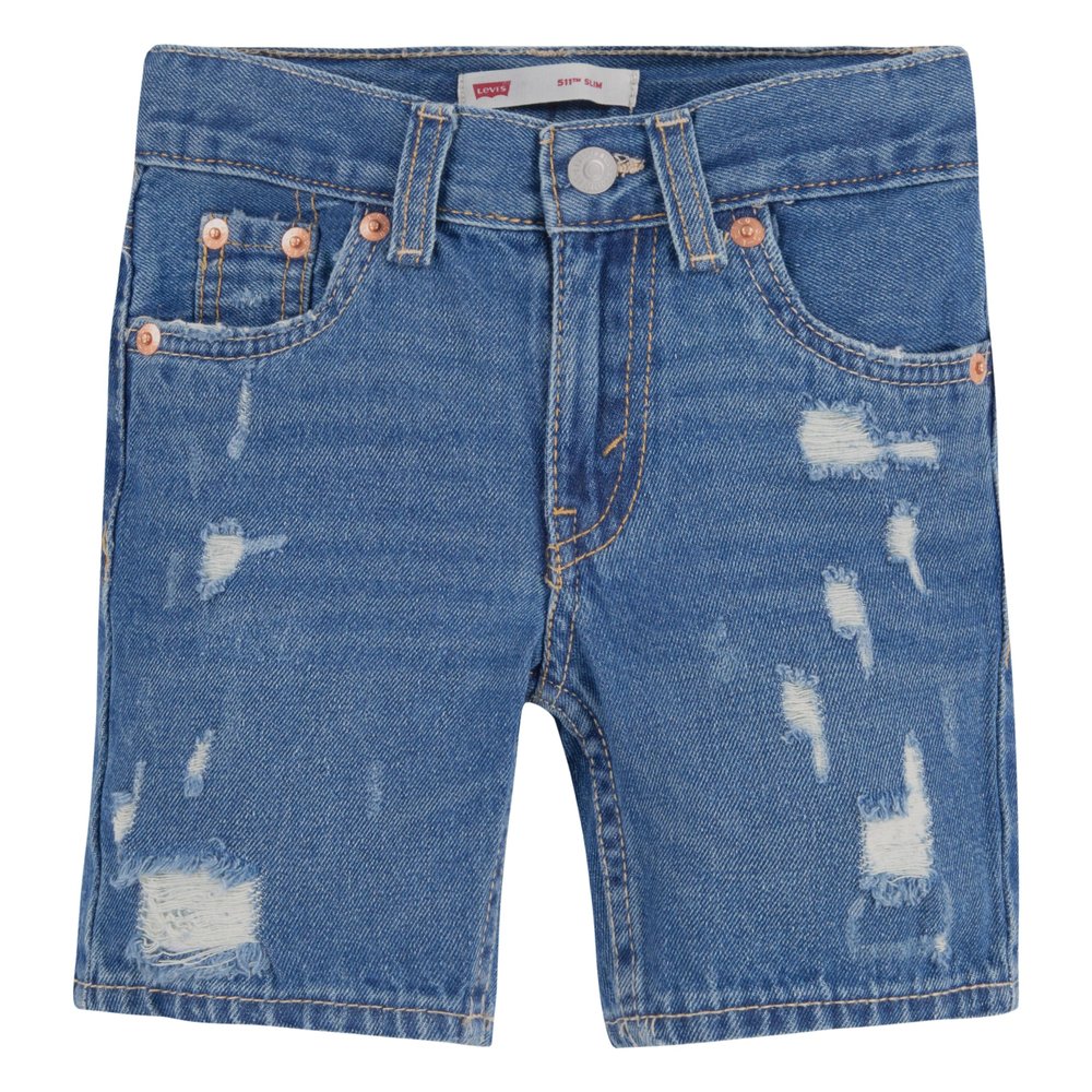 Levi's Boys' 511 Slim Fit Denim Shorts, Paper Shredder, 20