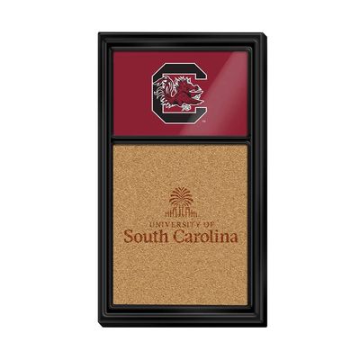 The Fan-Brand NCAA South Carolina Gamecocks - Dual Logo - Cork Note Board - Sports Team Bar Sign Dcor: Home, Dorm, Garage, Office, Fan Cave
