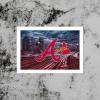 Atlanta Braves Baseball Poster Sports Canvas Wall Art Pattern Print Artwork Decor Home Decor Painting (No Framed,16x24inch) view 3
