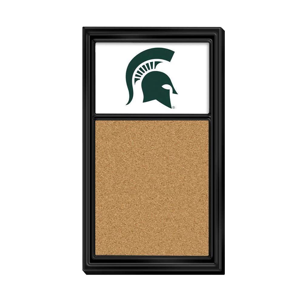 The Fan-Brand NCAA Michigan State Spartans - Green - Cork Note Board - Sports Team Bar Sign Dcor: Home, Dorm, Garage, Office, Fan Cave