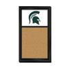 The Fan-Brand NCAA Michigan State Spartans - Green - Cork Note Board - Sports Team Bar Sign Dcor: Home, Dorm, Garage, Office, Fan Cave view 1
