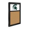 The Fan-Brand NCAA Michigan State Spartans - Green - Cork Note Board - Sports Team Bar Sign Dcor: Home, Dorm, Garage, Office, Fan Cave view 2