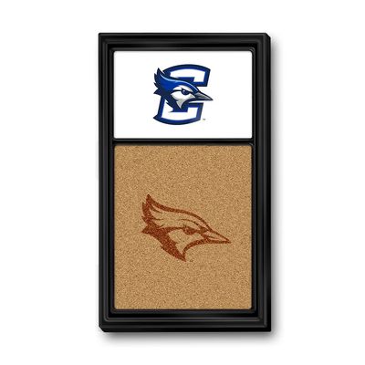 The Fan-Brand NCAA Creighton Bluejays - Dual Logo, Bluejay - Cork Note Board - Sports Team Bar Sign Dcor: Home, Dorm, Garage, Office, Fan Cave