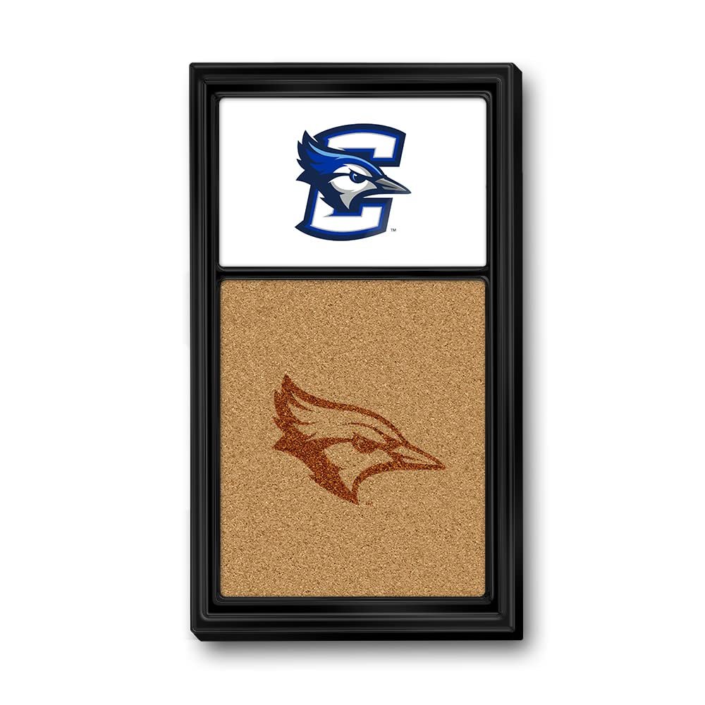The Fan-Brand NCAA Creighton Bluejays - Dual Logo, Bluejay - Cork Note Board - Sports Team Bar Sign Dcor: Home, Dorm, Garage, Office, Fan Cave