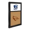 The Fan-Brand NCAA Creighton Bluejays - Dual Logo, Bluejay - Cork Note Board - Sports Team Bar Sign Dcor: Home, Dorm, Garage, Office, Fan Cave view 2