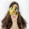 Candi Andi Handmade Weighted Sleep Eye Mask Yoga Pillow - Flax Seed Fill - Unscented - Golden Botanic - TEMF-GB view 2