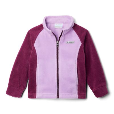 Columbia Toddler Girls Benton Springs Fleece, Marionberry/Gumdrop, 3T