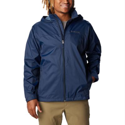Columbia Men's Glennaker Lake Rain Jacket, Collegiate Navy, 2X Tall