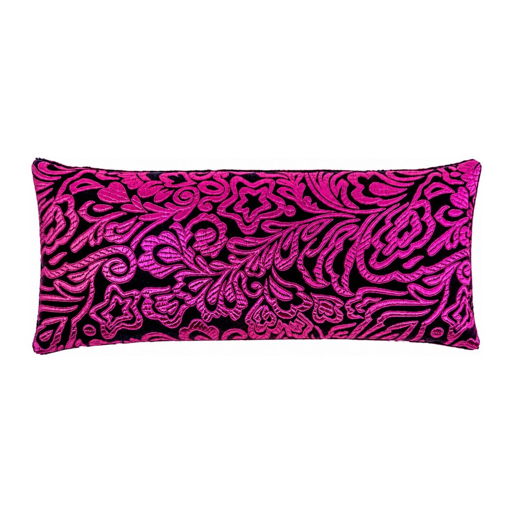 Candi Andi Handmade Luxe Serenity Eye Pillow - All-Natural Flaxseed - Unscented Weighted Eye Mask for Yoga, Meditation, Hot & Cold Therapy - Magenta Doodle - TEP-MD