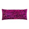 Candi Andi Handmade Luxe Serenity Eye Pillow - All-Natural Flaxseed - Unscented Weighted Eye Mask for Yoga, Meditation, Hot & Cold Therapy - Magenta Doodle - TEP-MD view 1