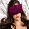 Candi Andi Handmade Luxe Serenity Eye Pillow - All-Natural Flaxseed - Unscented Weighted Eye Mask for Yoga, Meditation, Hot & Cold Therapy - Magenta Doodle - TEP-MD view 3