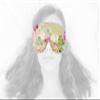 Candi Andi Handmade Weighted Sleep Eye Mask Yoga Pillow - Flax Seed Fill - Unscented - Creamy Leaves - TEMF-CL view 1