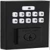 Kwikset 9260CNT-514S Contemporary SmartCode Keypad Electronic Deadbolt SmartKey Matte Black Finish view 1