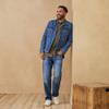 Levi Strauss Signature Gold Men's Big & Tall Relaxed Fit Flex Jeans, Hazy Horizon-Stretch Waistband, 44W x 32L view 4
