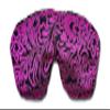 Candi Andi Handmade Weighted Sleep Eye Mask Yoga Pillow - Flax Seed Fill - Unscented - Magenta Doodle - TEMF-MD view 3