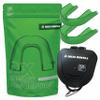 Delta Dental Athletic Sports Mouth Guard - ADA Accepted - 2X The Impact Absorption of Traditional mouthguards for Contact Sports - Works with Braces (Adult, Green) 2 Pack view 1