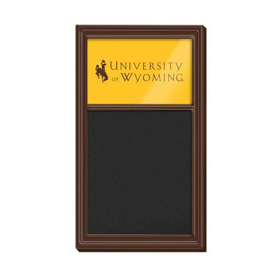 The Fan-Brand NCAA Wyoming Cowboys - University Logo - Mirrored Chalk Note Board - Sports Team Bar Sign Dcor: Home, Dorm, Garage, Office, Fan Cave