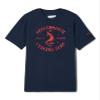 Columbia Youth Boys PFG Short Sleeve Seasonal Graphic Tee, Collegiate Navy/Red Spark Castaway Tuna, Medium