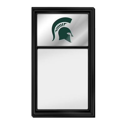 The Fan-Brand Michigan State Spartans - Helmet - Mirrored Dry Erase Note Board - Sports Team Bar Sign Dcor: Home, Dorm, Garage, Office, Fan Cave