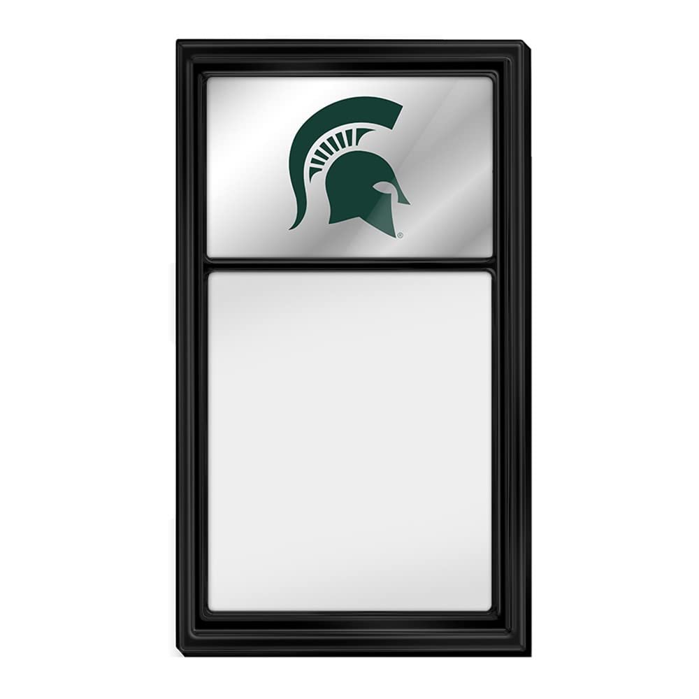 The Fan-Brand Michigan State Spartans - Helmet - Mirrored Dry Erase Note Board - Sports Team Bar Sign Dcor: Home, Dorm, Garage, Office, Fan Cave
